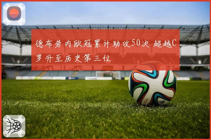 德布劳内欧冠累计助攻50次 超越C罗升至历史第三位