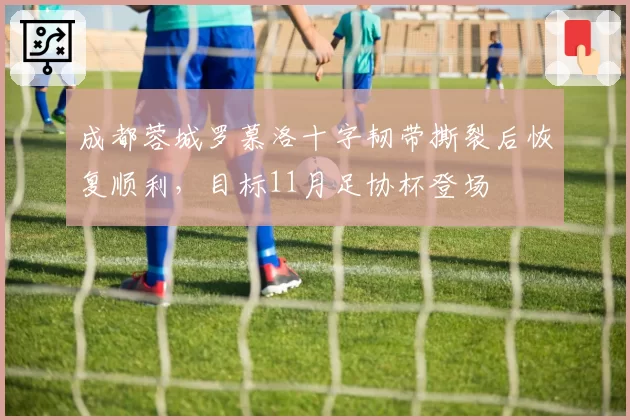 成都蓉城罗慕洛十字韧带撕裂后恢复顺利，目标11月足协杯登场